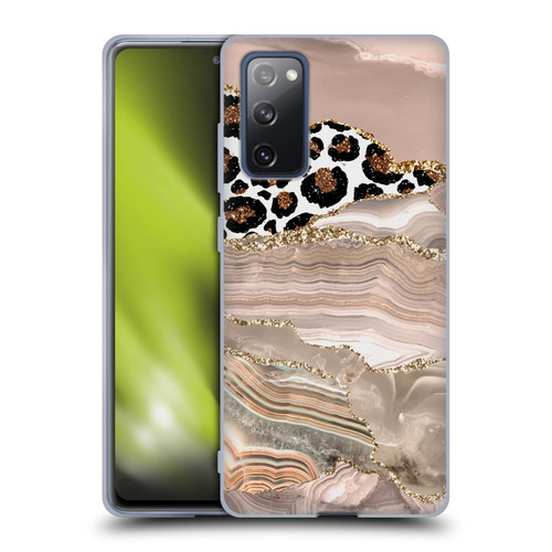 UtArt Wild Cat Marble Cheetah Waves Soft Gel Case for Samsung Galaxy S20 FE / 5G