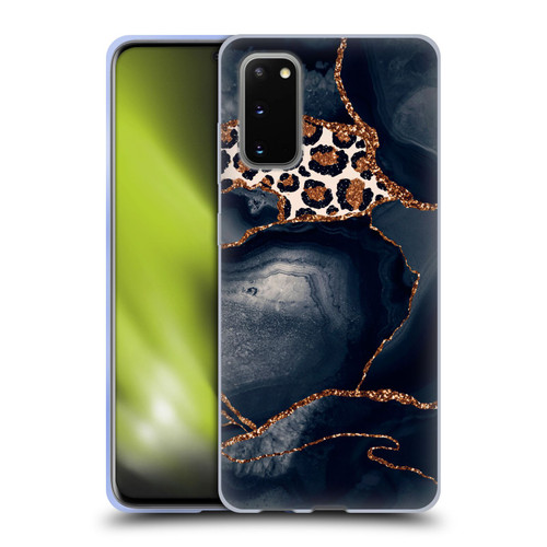 UtArt Wild Cat Marble Leopard Soft Gel Case for Samsung Galaxy S20 / S20 5G