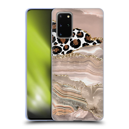 UtArt Wild Cat Marble Cheetah Waves Soft Gel Case for Samsung Galaxy S20+ / S20+ 5G