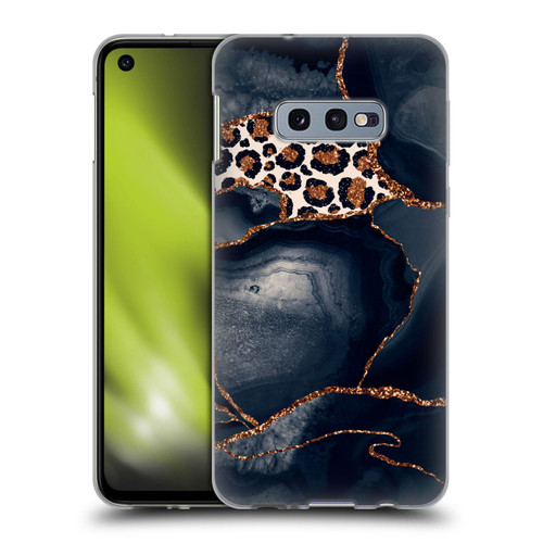 UtArt Wild Cat Marble Leopard Soft Gel Case for Samsung Galaxy S10e