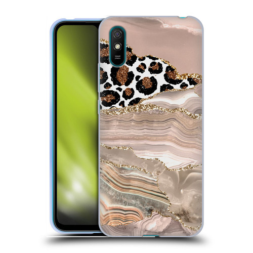 UtArt Wild Cat Marble Cheetah Waves Soft Gel Case for Xiaomi Redmi 9A / Redmi 9AT