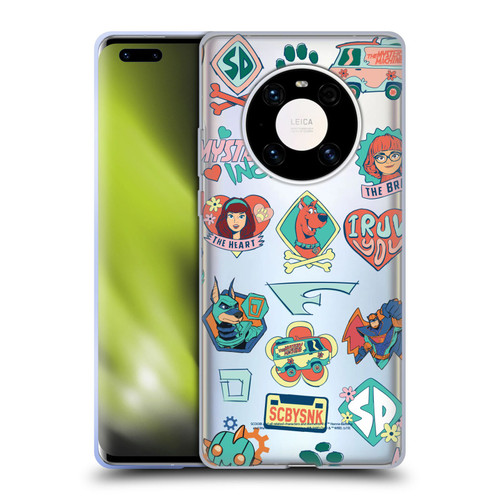 Scoob! Scooby-Doo Movie Graphics Retro Icons Soft Gel Case for Huawei Mate 40 Pro 5G