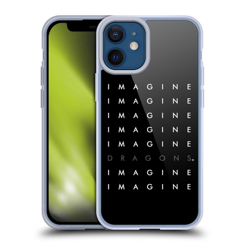 Imagine Dragons Key Art Logo Repeat Soft Gel Case for Apple iPhone 12 Mini