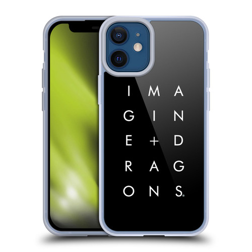 Imagine Dragons Key Art Stacked Logo Soft Gel Case for Apple iPhone 12 Mini