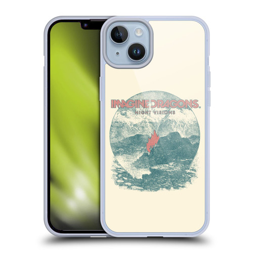 Imagine Dragons Key Art Flame Night Visions Soft Gel Case for Apple iPhone 14 Plus