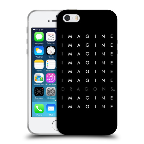 Imagine Dragons Key Art Logo Repeat Soft Gel Case for Apple iPhone 5 / 5s / iPhone SE 2016