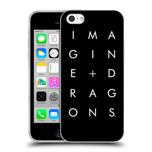 Imagine Dragons Key Art Stacked Logo Soft Gel Case for Apple iPhone 5c