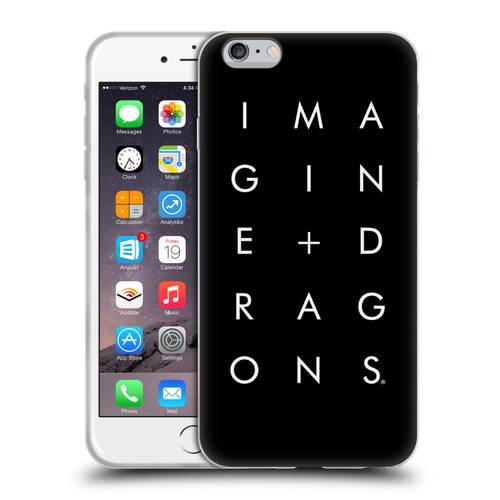 Imagine Dragons Key Art Stacked Logo Soft Gel Case for Apple iPhone 6 Plus / iPhone 6s Plus
