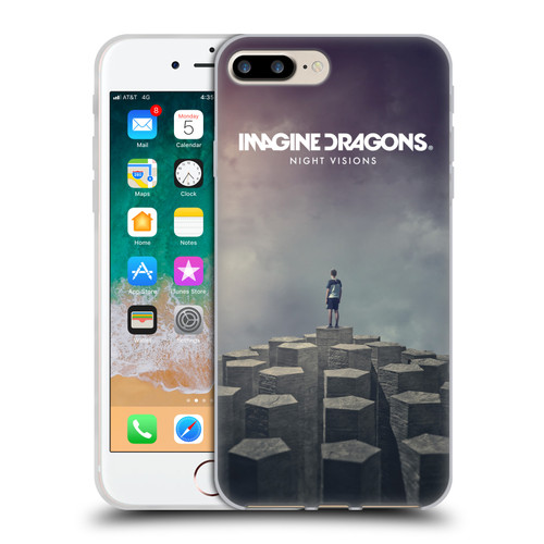 Imagine Dragons Key Art Night Visions Album Cover Soft Gel Case for Apple iPhone 7 Plus / iPhone 8 Plus