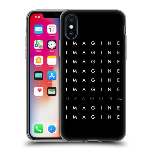 Imagine Dragons Key Art Logo Repeat Soft Gel Case for Apple iPhone X / iPhone XS