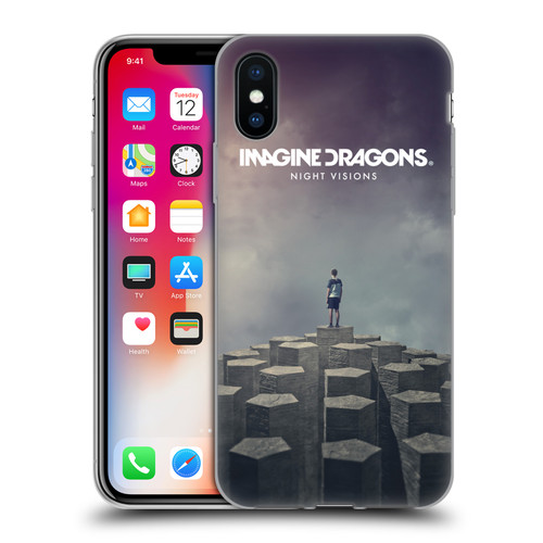 Imagine Dragons Key Art Night Visions Album Cover Soft Gel Case for Apple iPhone X / iPhone XS