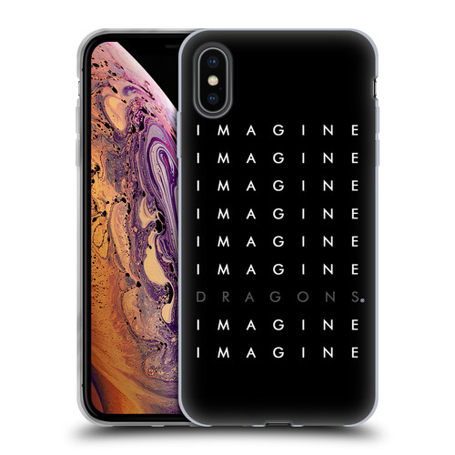 Imagine Dragons Key Art Logo Repeat Soft Gel Case for Apple iPhone XS Max
