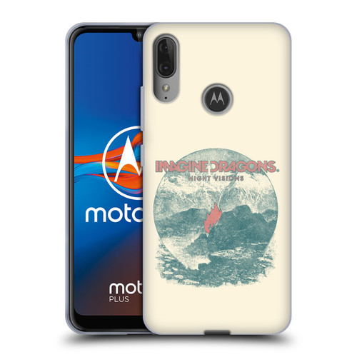 Imagine Dragons Key Art Flame Night Visions Soft Gel Case for Motorola Moto E6 Plus