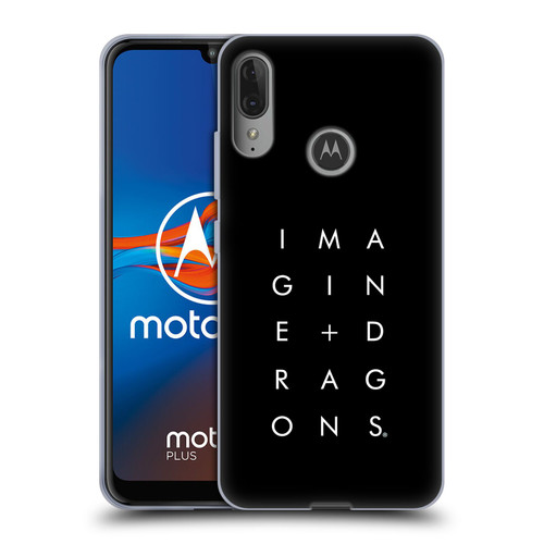 Imagine Dragons Key Art Stacked Logo Soft Gel Case for Motorola Moto E6 Plus