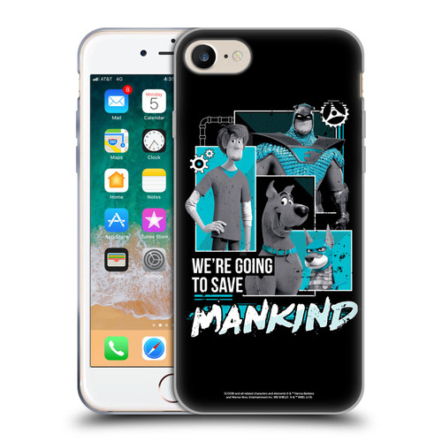 Scoob! Scooby-Doo Movie Graphics Save Mankind Soft Gel Case for Apple iPhone 7 / 8 / SE 2020 & 2022