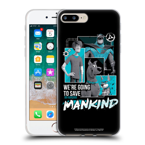 Scoob! Scooby-Doo Movie Graphics Save Mankind Soft Gel Case for Apple iPhone 7 Plus / iPhone 8 Plus