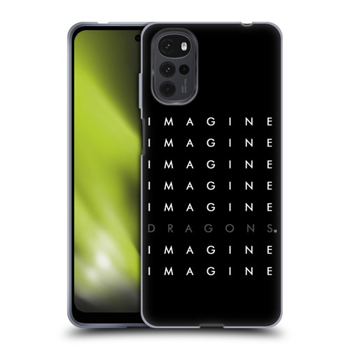 Imagine Dragons Key Art Logo Repeat Soft Gel Case for Motorola Moto G22
