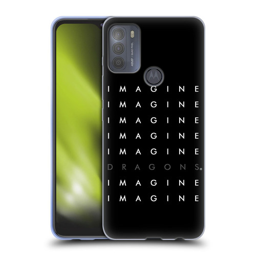 Imagine Dragons Key Art Logo Repeat Soft Gel Case for Motorola Moto G50