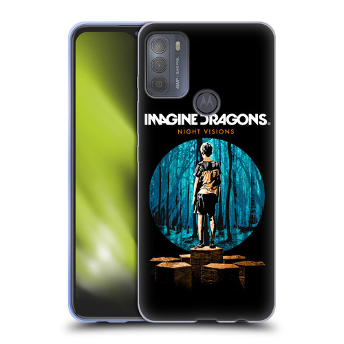 Imagine Dragons Key Art Night Visions Painted Soft Gel Case for Motorola Moto G50