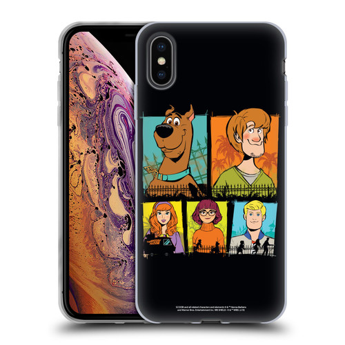 Scoob! Scooby-Doo Movie Graphics Mystery Inc. Gang Soft Gel Case for Apple iPhone XS Max