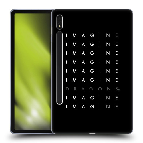 Imagine Dragons Key Art Logo Repeat Soft Gel Case for Samsung Galaxy Tab S8