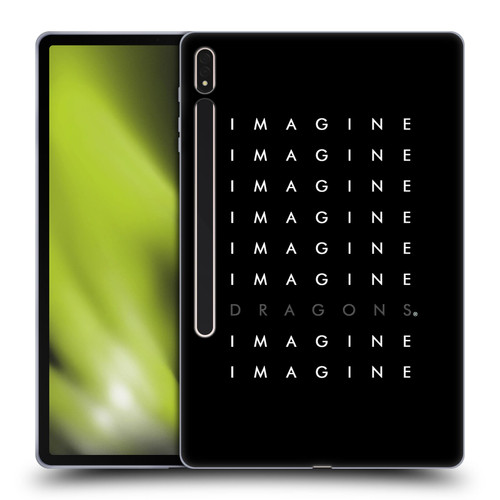 Imagine Dragons Key Art Logo Repeat Soft Gel Case for Samsung Galaxy Tab S8 Plus