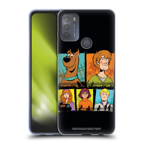 Scoob! Scooby-Doo Movie Graphics Mystery Inc. Gang Soft Gel Case for Motorola Moto G50