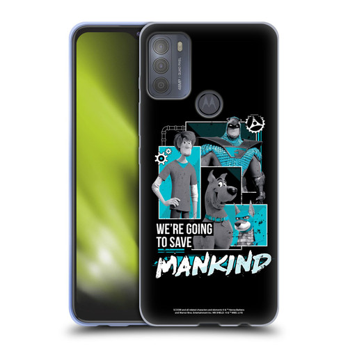 Scoob! Scooby-Doo Movie Graphics Save Mankind Soft Gel Case for Motorola Moto G50