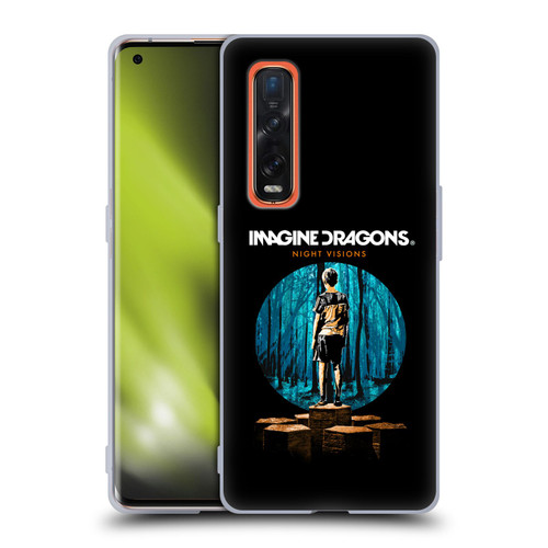 Imagine Dragons Key Art Night Visions Painted Soft Gel Case for OPPO Find X2 Pro 5G