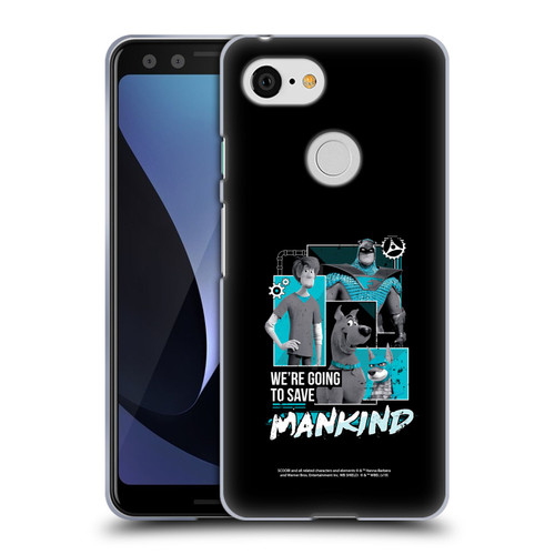 Scoob! Scooby-Doo Movie Graphics Save Mankind Soft Gel Case for Google Pixel 3