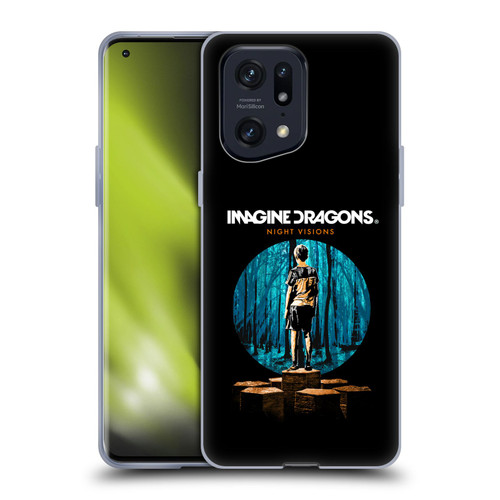 Imagine Dragons Key Art Night Visions Painted Soft Gel Case for OPPO Find X5 Pro