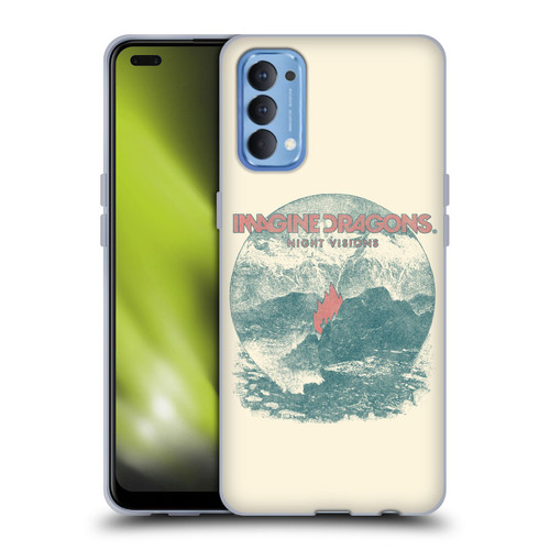Imagine Dragons Key Art Flame Night Visions Soft Gel Case for OPPO Reno 4 5G