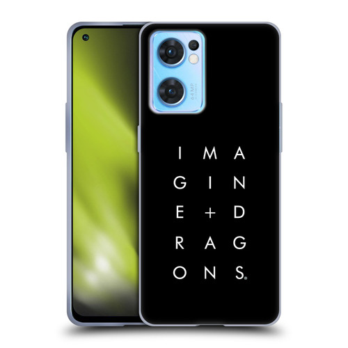 Imagine Dragons Key Art Stacked Logo Soft Gel Case for OPPO Reno7 5G / Find X5 Lite