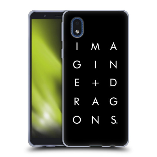 Imagine Dragons Key Art Stacked Logo Soft Gel Case for Samsung Galaxy A01 Core (2020)