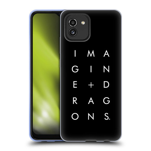 Imagine Dragons Key Art Stacked Logo Soft Gel Case for Samsung Galaxy A03 (2021)