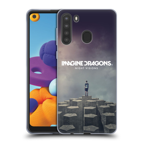 Imagine Dragons Key Art Night Visions Album Cover Soft Gel Case for Samsung Galaxy A21 (2020)