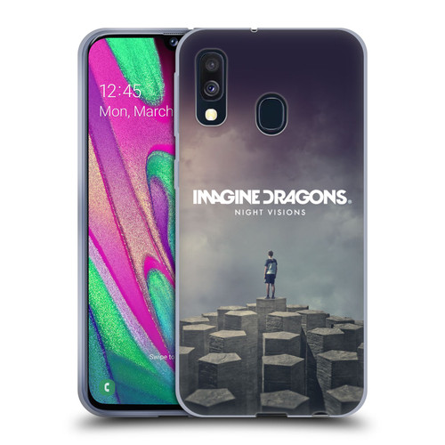 Imagine Dragons Key Art Night Visions Album Cover Soft Gel Case for Samsung Galaxy A40 (2019)