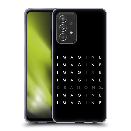 Imagine Dragons Key Art Logo Repeat Soft Gel Case for Samsung Galaxy A52 / A52s / 5G (2021)