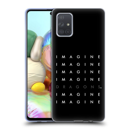 Imagine Dragons Key Art Logo Repeat Soft Gel Case for Samsung Galaxy A71 (2019)