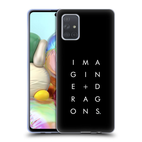 Imagine Dragons Key Art Stacked Logo Soft Gel Case for Samsung Galaxy A71 (2019)
