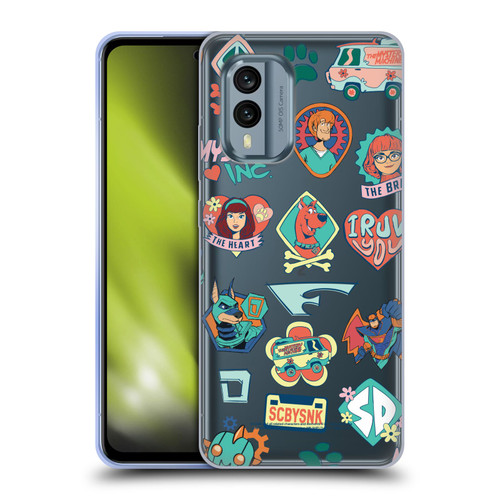 Scoob! Scooby-Doo Movie Graphics Retro Icons Soft Gel Case for Nokia X30