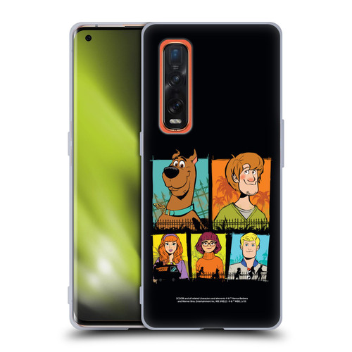 Scoob! Scooby-Doo Movie Graphics Mystery Inc. Gang Soft Gel Case for OPPO Find X2 Pro 5G
