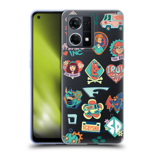 Scoob! Scooby-Doo Movie Graphics Retro Icons Soft Gel Case for OPPO Reno8 4G