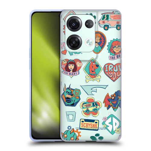 Scoob! Scooby-Doo Movie Graphics Retro Icons Soft Gel Case for OPPO Reno8 Pro