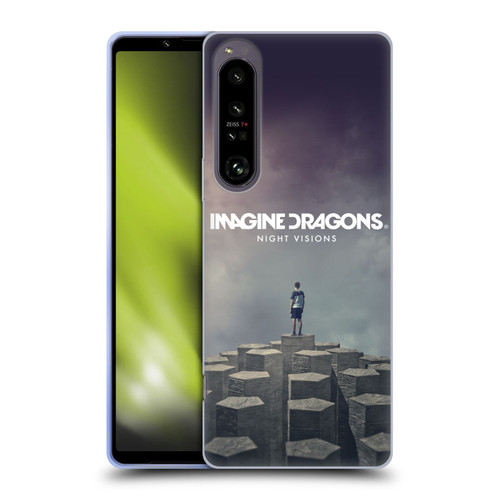 Imagine Dragons Key Art Night Visions Album Cover Soft Gel Case for Sony Xperia 1 IV
