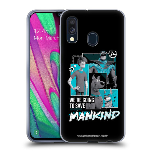 Scoob! Scooby-Doo Movie Graphics Save Mankind Soft Gel Case for Samsung Galaxy A40 (2019)