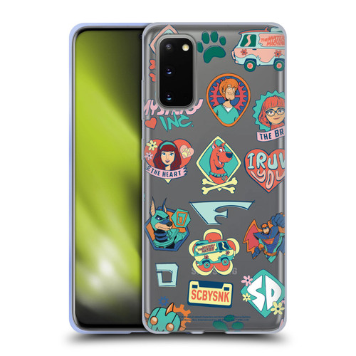 Scoob! Scooby-Doo Movie Graphics Retro Icons Soft Gel Case for Samsung Galaxy S20 / S20 5G
