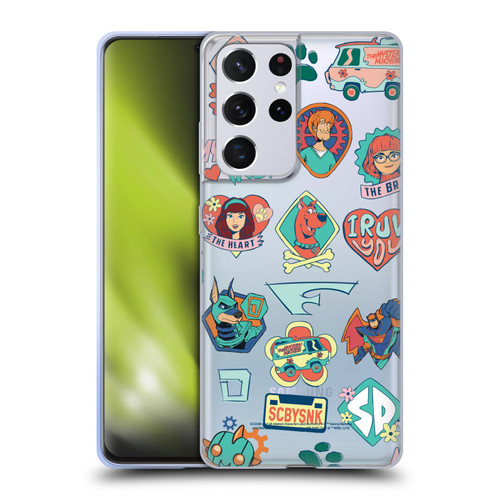 Scoob! Scooby-Doo Movie Graphics Retro Icons Soft Gel Case for Samsung Galaxy S21 Ultra 5G