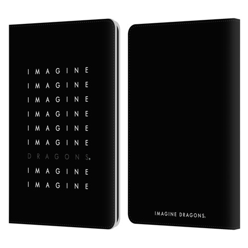 Imagine Dragons Key Art Logo Repeat Leather Book Wallet Case Cover For Amazon Kindle Paperwhite 1 / 2 / 3