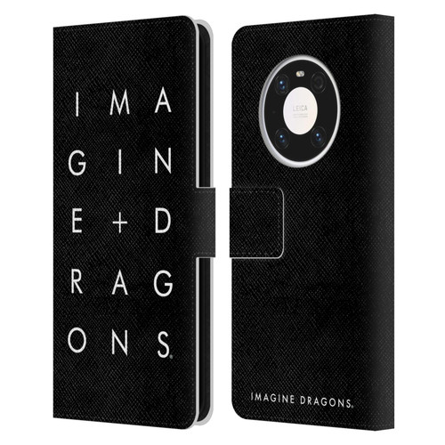Imagine Dragons Key Art Stacked Logo Leather Book Wallet Case Cover For Huawei Mate 40 Pro 5G